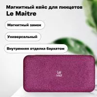 Магнитный кейс для пинцетов Le Maitre Sapphire Pink Магнитный кейс для пинцетов Le Maitre Sapphire Pink
