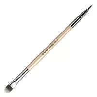 Кисть макияжная двухсторонняя IRISK (Ириск) Mokko для жирных текстур и подводки