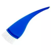 Кисть для окрашивания волос с белым ворсом, фигурная, широкая (02 Синяя) Кисть для окрашивания волос с белым ворсом, фигурная, широкая (02 Синяя)