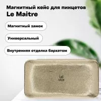 Магнитный кейс для пинцетов Le Maitre Brilliance Gold Магнитный кейс для пинцетов Le Maitre Brilliance Gold