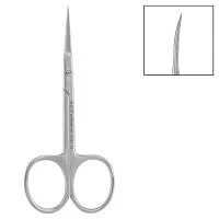 Ножницы для кутикулы матовые, длина 10 см, ручная заточка, 08NK-10