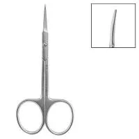 Ножницы для кутикулы матовые, длина 10 см, ручная заточка, 05NK-10